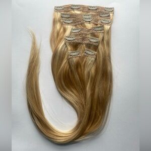 Dalise Clip In Hair Extensions 24” 120g 7pcs Dirty Bleach Blonde Highlight Human